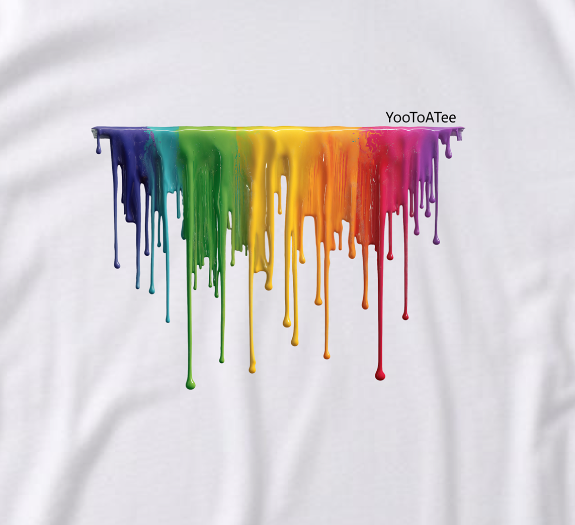 Rainbow Drip Tee