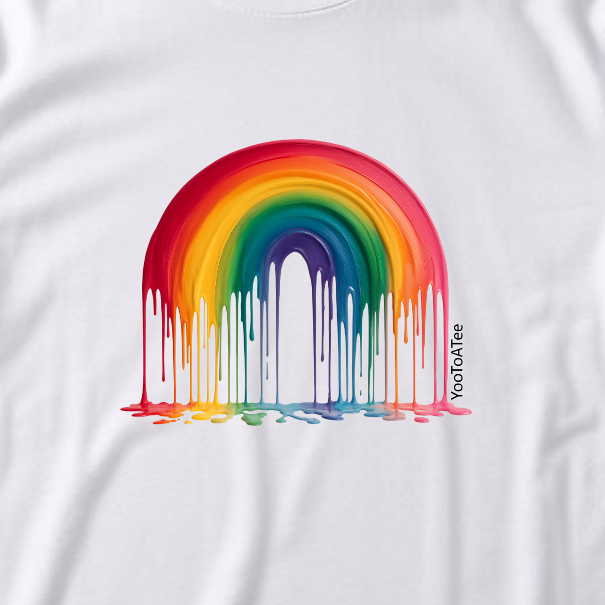 Colour Cascade Rainbow Tee