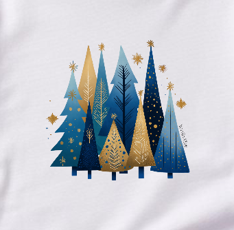 Mini Me Blue Noel Christmas Tee