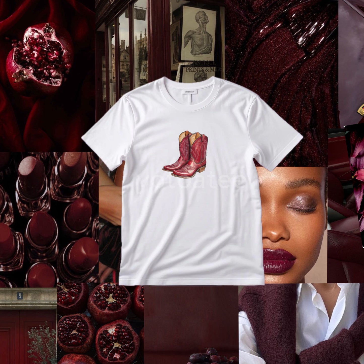 Burgundy Blaze Classic Tee