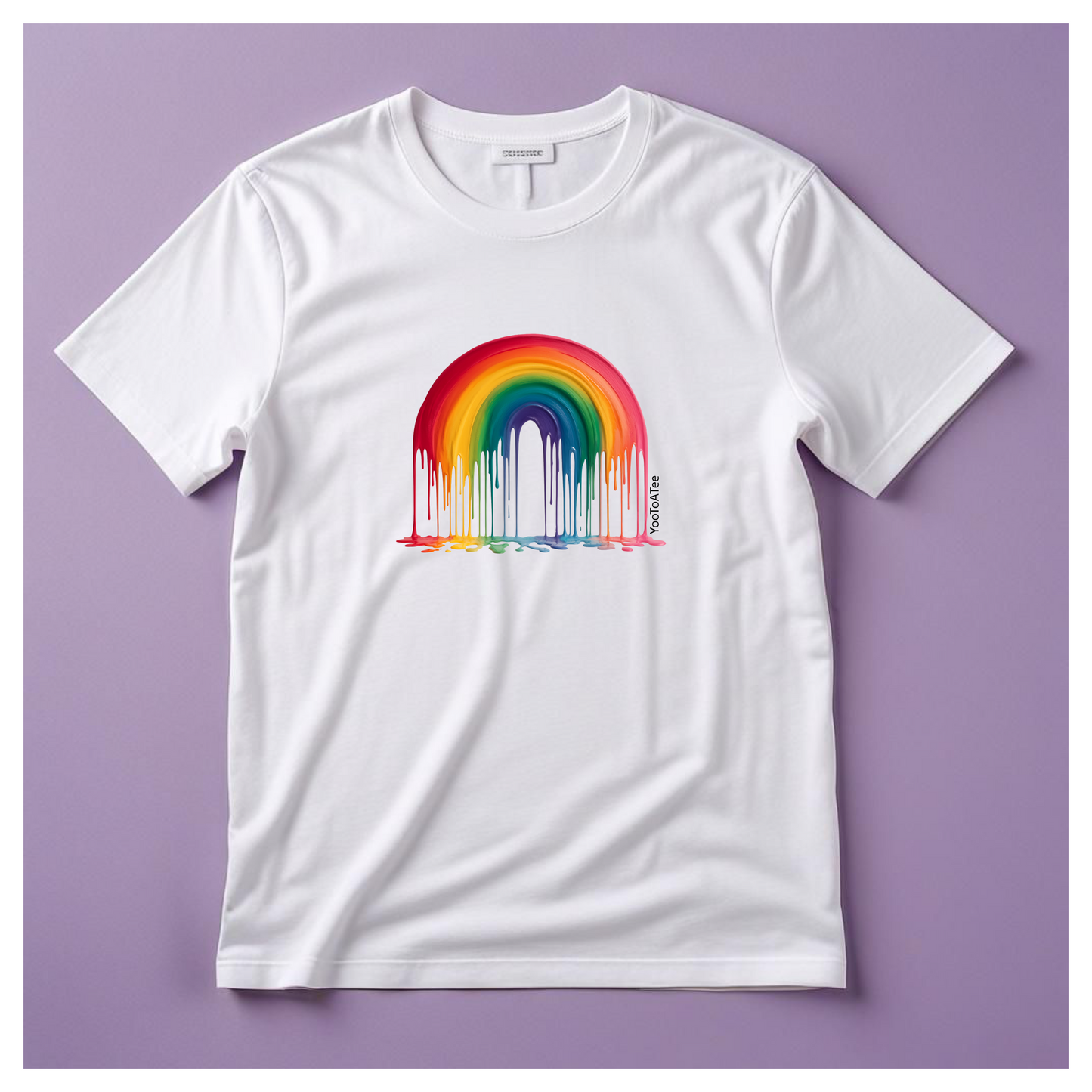 Colour Cascade Rainbow Tee