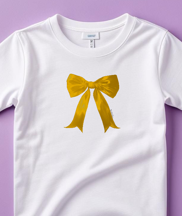 Mini Me Twinkle Bow Christmas Tee