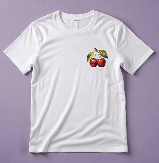 Very Cherry Organic Graphic Tee | YTAT